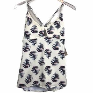 Patagonia Womens Glassy Dawn Tankini Top In Palms of My Heart Medium NWT